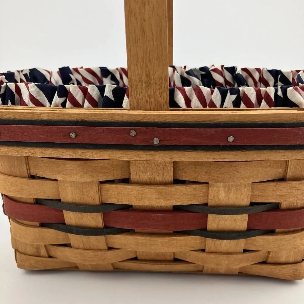 Longaberger 1994 Candle Basket All American | /w Liner 9.5